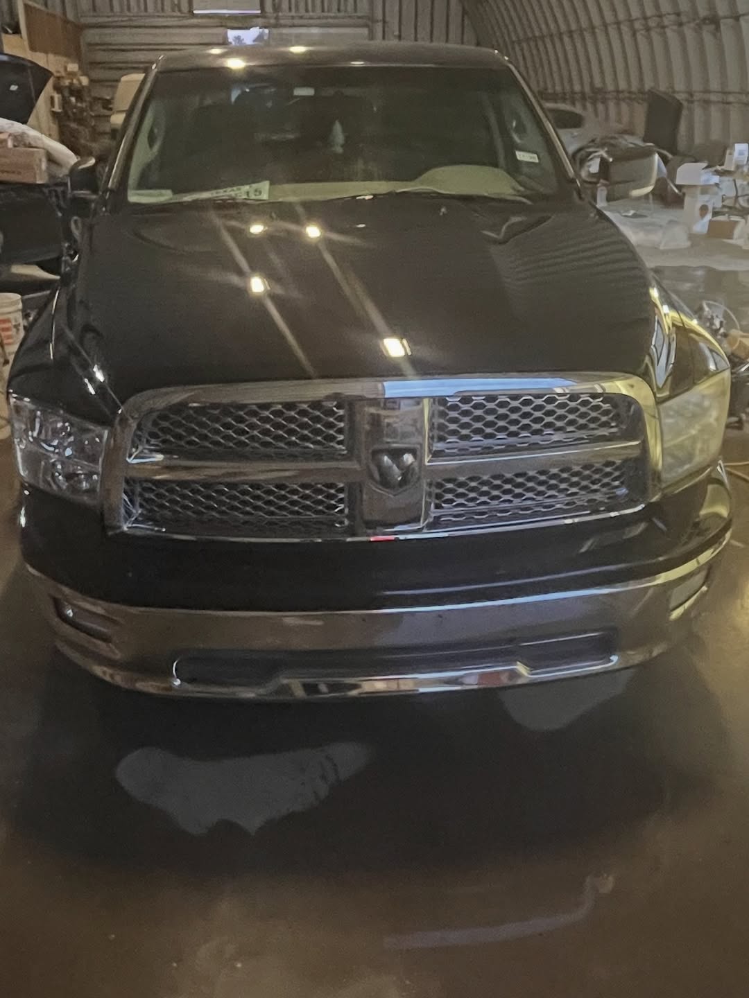 Dodge Ram 1500 after repair — fully restored front end